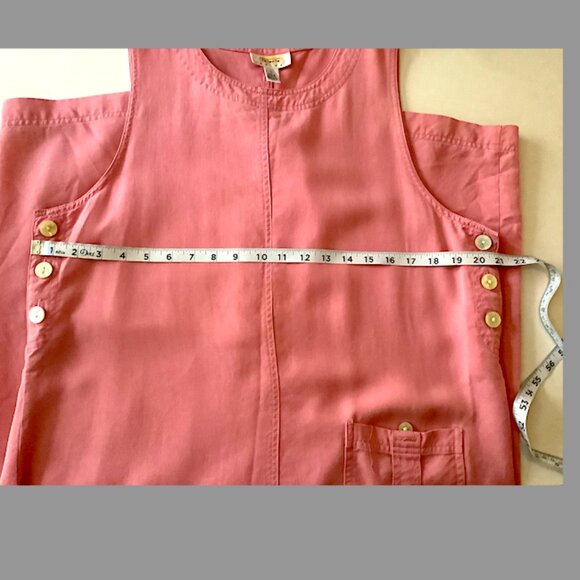 Talbots - Classic Sleeveless Salmon maxi jumper - Size Petite Large - Picture 2 of 9